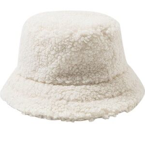 COPY - Plush white Bucket Hat